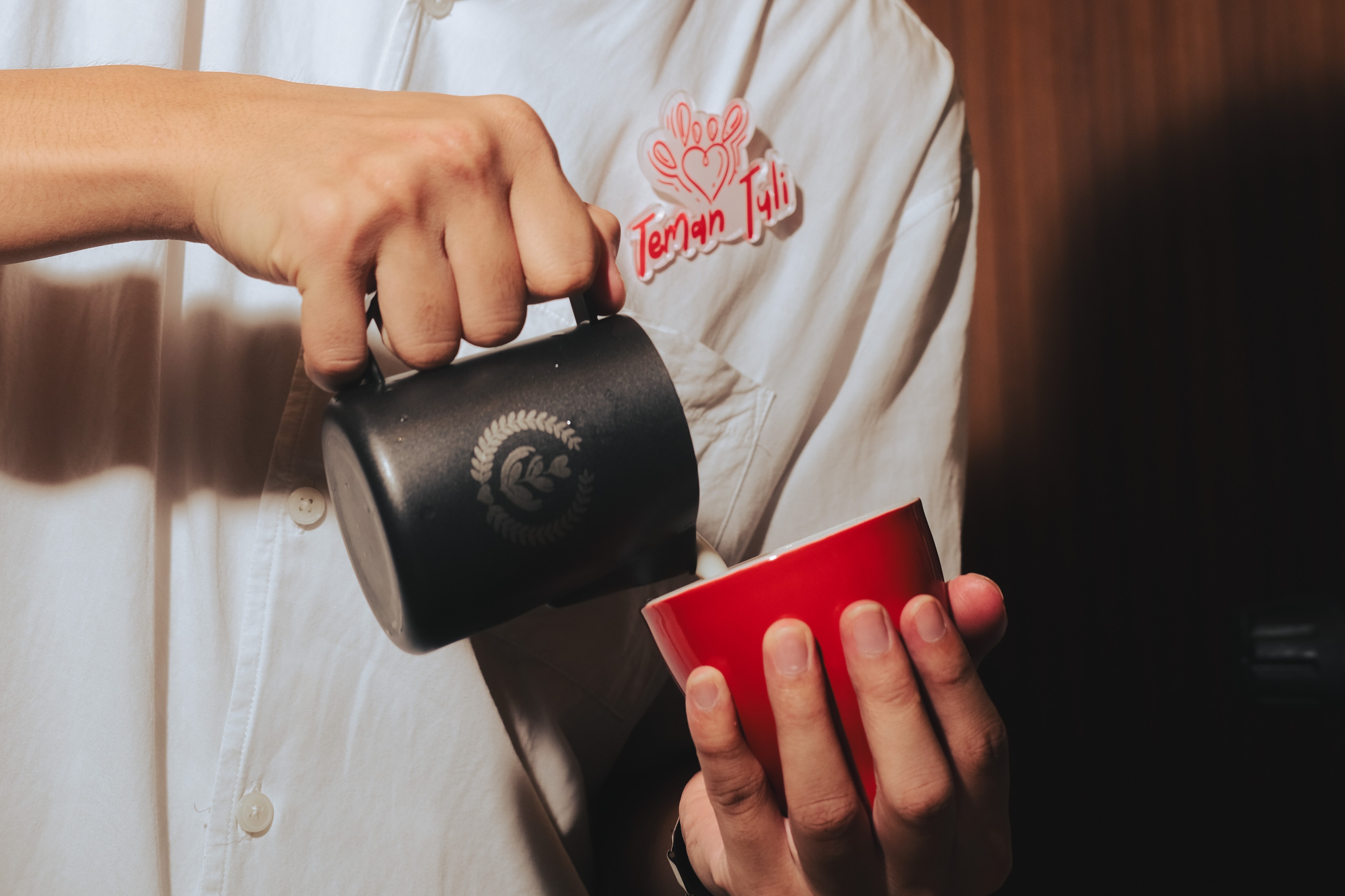 Coffee being poured